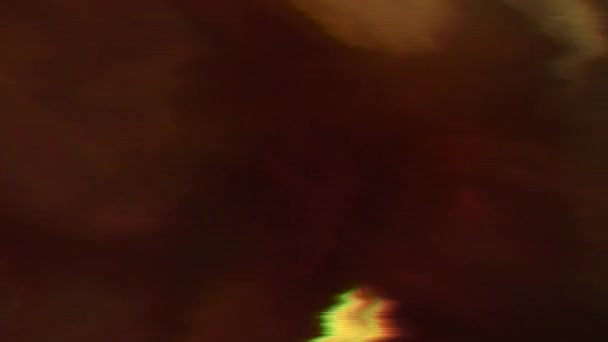 Случайный теплый цветной bokeh научно-фантастический мечтательный голографический фон . — стоковое видео