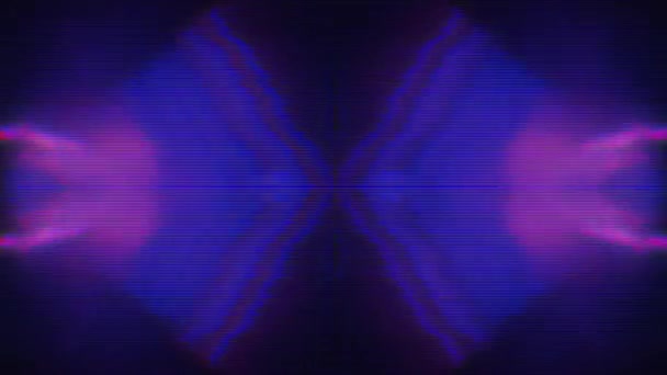 Casual Neon cyberpunk psychedelische iriserende achtergrond. — Stockvideo