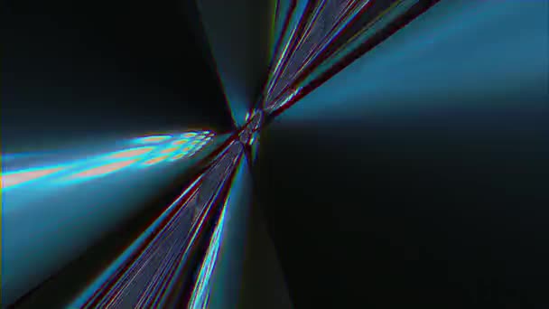 Distorsiones de luz natural de ciencia ficción. Deslumbramiento multicolor de moda, fondo, bokeh luz . — Vídeo de stock