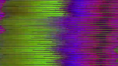 Cyberpunk vintage kozmik titreşen holografik video. 