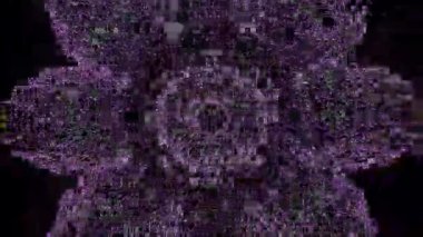 Çok renkli kaleydoskop, süs bilimkurgu moda ışıltılı arka plan. 