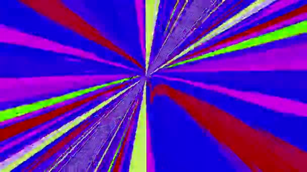 Hypnotiserende geometrische nostalgische trendy glinsterende beelden. — Stockvideo