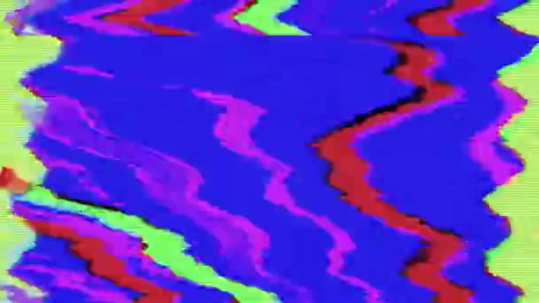 Trasformazioni luminose astratte datamosh futuristiche. Trendy sfondo colorato . — Video Stock