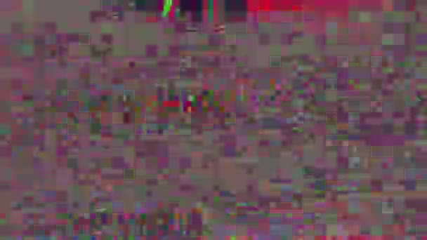 Bunte Datamosh dynamische 90er Mode irisierenden Hintergrund. — Stockvideo