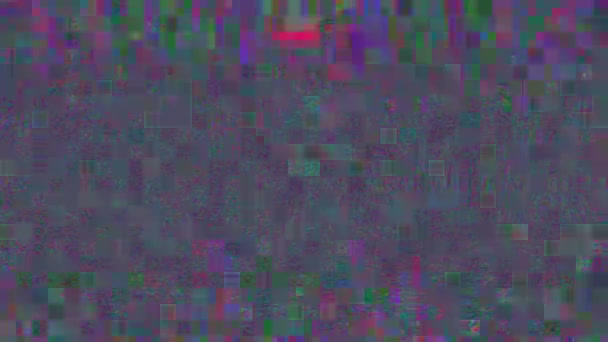 Abstrakt Neon cyberpunk mode dålig resa bakgrund. — Stockvideo
