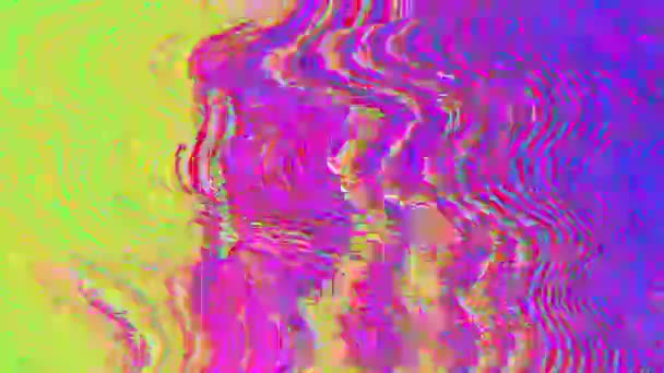 Abstrakt prydnads vetenskap Sci-Fi psykedeliska holografisk bakgrund. Loop Footage. — Stockvideo