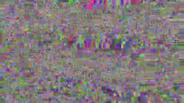 Büyüleyici süs bilim-kurgu psychedelic holografik arka plan. Tv gürültü konsepti. Döngülü animasyon.
