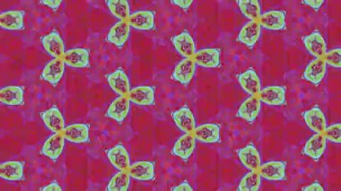 Hipnotize eden neon nostaljik çiçekler, rüya gibi yanardöner video..