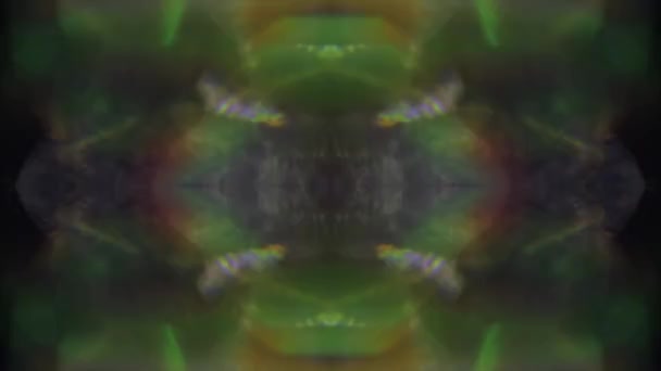 Digitale casuale geometrico cyberpunk iridescente sfondo . — Video Stock