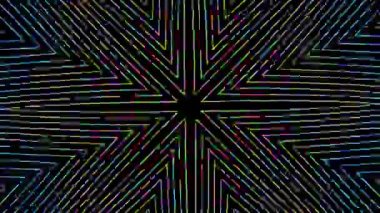 Kusursuz geometrik siber punk moda gökkuşağı renkli arka plan.