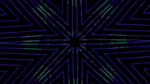 Wielokolorowy geometryczny Sci-Fi mody holograficzne tło. — Wideo stockowe