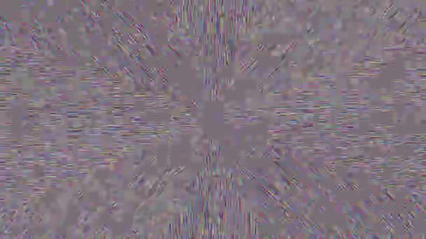 Hipnotizando vídeo cintilante nostálgico geométrico cintilante . — Vídeo de Stock