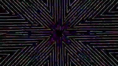 Datamosh neon neon kozmik trend yanardöner görüntüler.