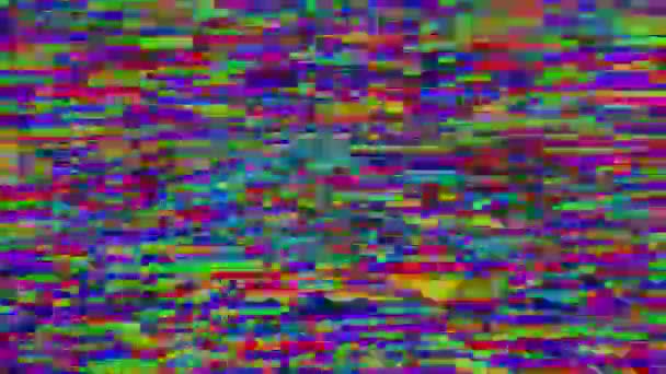 Abstrakt neon cyberpunk drømmende iriserende baggrund . – Stock-video