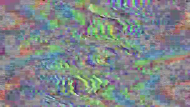 Πολύχρωμα διακοσμητικά cyberpunk κομψό ουράνιο τόξο χρωματιστές αντανακλάσεις. — Αρχείο Βίντεο