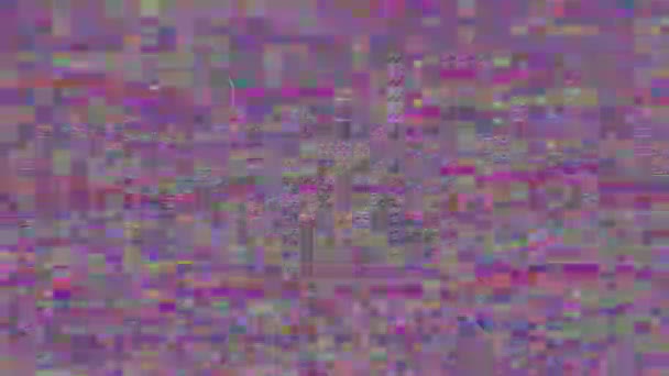 Μετασχηματισμός διακοσμητικό φουτουριστικό κομψό ουράνιο τόξο χρωματιστό φόντο. — Αρχείο Βίντεο