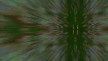 Siberpunk sürrealistik ışık dönüşümleri, psikedelik deneyim konsepti.