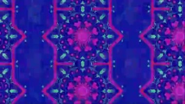 Gündelik hızlı değişen neon-kurgu yanardöner desen. 