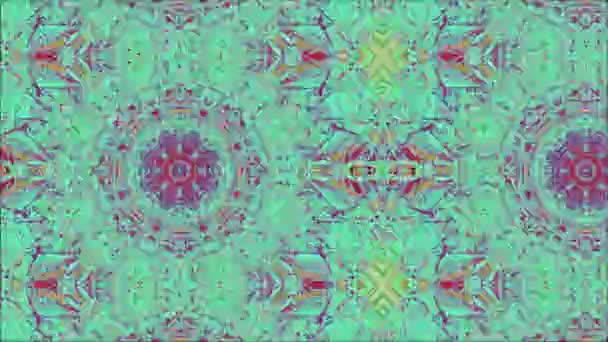 Vibrierende psychedelische dynamische Cyberpunk glitzernden Hintergrund. — Stockvideo