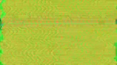 Bilgisayar tarafından oluşturulan fütüristik klip, yanardöner kötü TV vfx. 