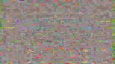 Bilgisayar soyut animasyon, holografik kötü sinyal video fx. 