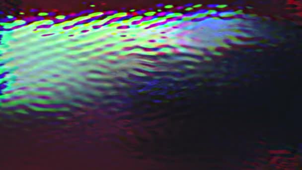 Μικτή χρωματισμένο κομψό γεωμετρικό νοσταλγικό ιριδίζον φόντο. — Αρχείο Βίντεο