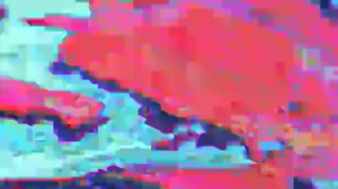 Döngüsel spektral doku. Hasarlı vhs, bilgisayar veri hatası efekti, soyut gürültü parlamaları. 