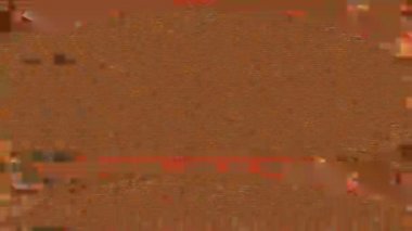 Renkli kötü televizyon taklidi ışık sızdırıyor. Görüntüleri döndür. 