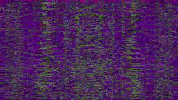 データグリッチの変形幾何学的未来虹彩の背景. — ストック動画
