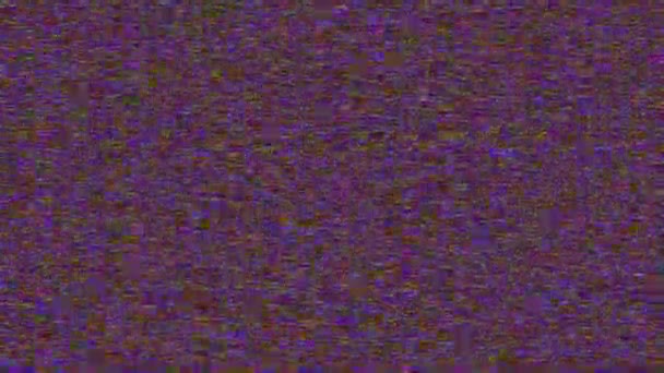 Μικτή χρωματισμένα δεδομένα λάθους νέον cyberpunk αστραφτερό φόντο. — Αρχείο Βίντεο