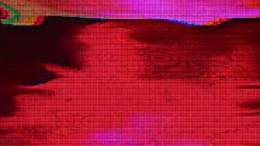 Veri arızası dönüştürülüyor fütürist bilim kurgu ışıltılı arka plan. 