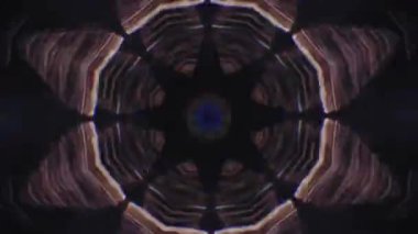 Psikedelik fraktal süsler, meditasyon projesi için canlı animasyon. 