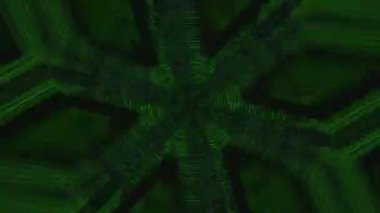 Hypnotizing bad trip effect light leak holographic background. Looped animation.