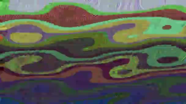 Multicolored bad trip effect light leaks blikající pozadí. Bezproblémové záběry. — Stock video