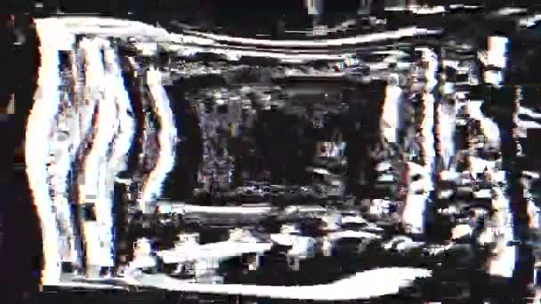 칼 리도 스코프 빈티지 향수적 인 정신적 단색 배경. 디지털 오작동 영상. — 비디오