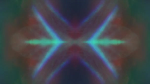 Multi-gekleurde geometrische cyberpunk mode holografische achtergrond. — Stockvideo