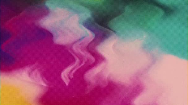 Vibrant trendy futuristic sci-fi iridescent background. Vhs glitch for your video. — Stock Video