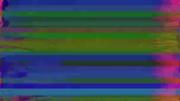 Affascinante glitch imitazione luce fuoriesce sfondo iridescente. Filmati senza soluzione di continuità. — Video Stock