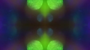 Soyut holografik doku. Moda ışık sızıntısı. Karanlık uzayda titreşen ışıklar.