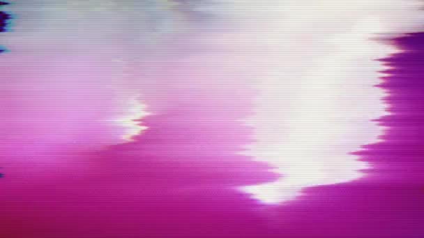 Lebendige psychedelische Neon Cyberpunk glitzernden Hintergrund. — Stockvideo