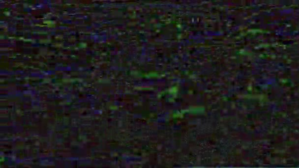 Χαριτωμένο κακό τηλεοπτικό απομίμηση φωτοβολίδα λαμπερό φόντο. Βίντεο βρόχων. — Αρχείο Βίντεο