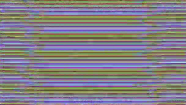 Superposition colorée bouclable. Mauvaise imitation tv, graphique informatique psychédélique. — Video