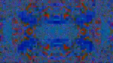 Karışık renkli veri arızası geometrik nostaljik titreşimli arkaplan. 