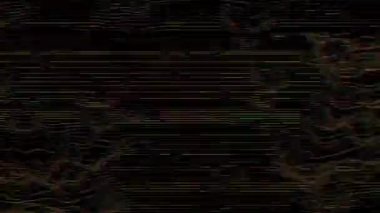 Soyut arıza taklidi, işaret fişeği, holografik arka plan. Görüntüleri döndür. 