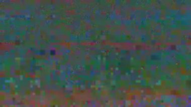 Siberpunk holografik animasyon hatası. Kırık gpu taklidi.