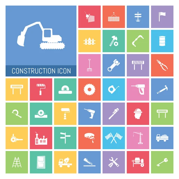 Icône Construction Set Icône Construction Très Utile Set Illustration Simple — Photo