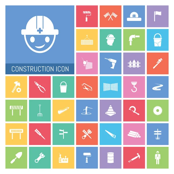 Construction Icon Set Very Useful Construction Icon Set Simple Illustration — Stock Photo, Image
