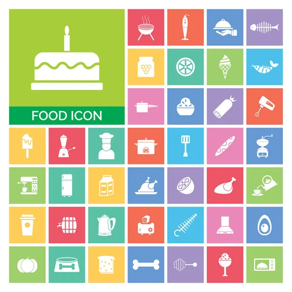 Set Pictograme Alimentare Pictograma Foarte Utilă Alimentelor Set Ilustrație Simplă — Fotografie, imagine de stoc