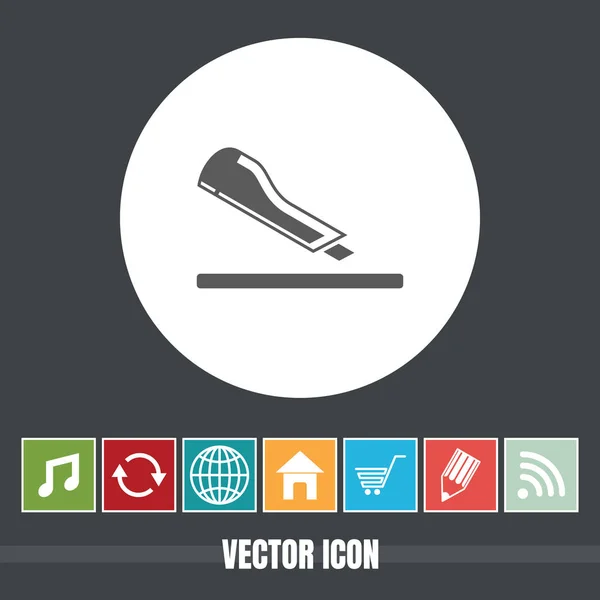 Muy Útil Vector Icono Cortador Papel Con Iconos Bonificación Muy — Vector de stock