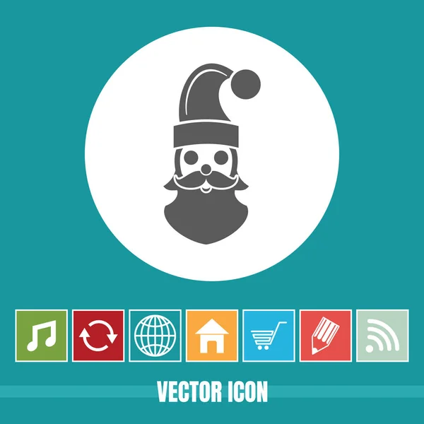 Muy Útil Vector Icono Santa Claus Con Iconos Bonificación Muy — Vector de stock